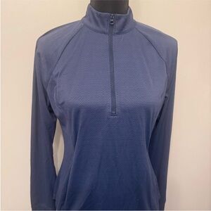 NWT Tommy Bahama Women’s Navy Long Sleeve Quarter-Zip Sweatshirt M